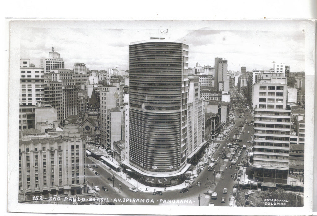 Av. Ipiranga-Panorama-Sao Paulo,Brasil Photo Postcard