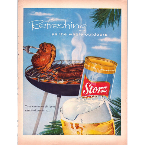 Vintage Print Ad -1960 Storz Beer and Kodak Film