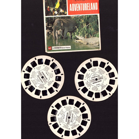 Vintage View-Master 3-Reel Set Adventureland - Disneyland A177