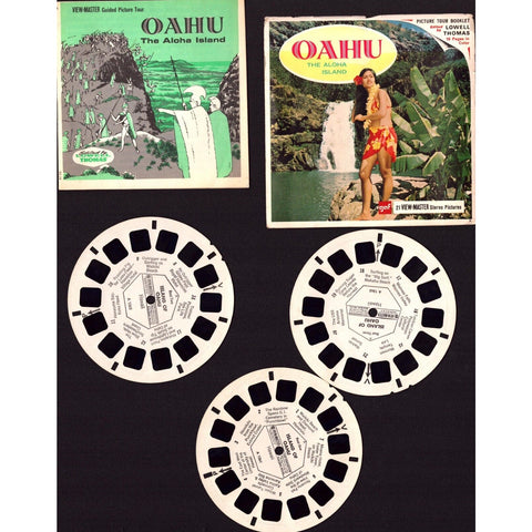 Vintage View-Master 3-Reel Set Oahu The Aloha Island A126