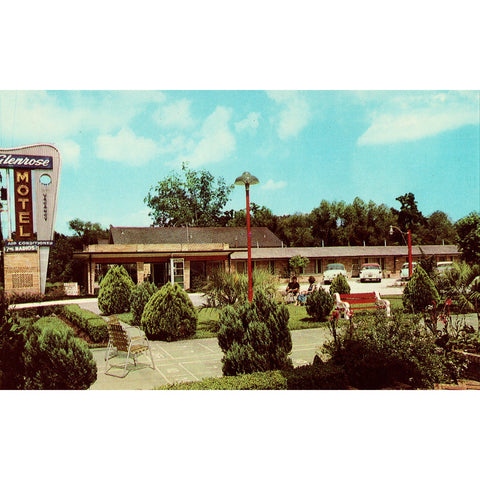 Vintage Postcard - Glenrose Motel - New Orleans, Louisiana