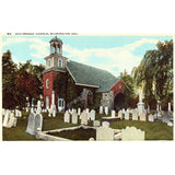 Linen Postcard - Old Swedes' Church - Wilmington, Delaware