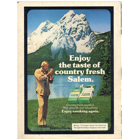 Vintage 1979 Print Ad for Salem Cigarettes