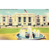 Linen Postcard - Union Terminal Station - Dallas, Texas