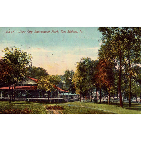 White City Amusement Park - Des Moines, Iowa Postcard