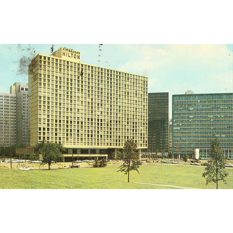 Vintage Postcard - Pittsburgh Hilton Hotel & The Gateway Buildings - Pittsburgh, Pennsylvania