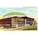 Linen Postcard - L.D.S. Auditorium - Independence, Missouri