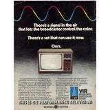 Vintage 1977 GE Television and Carlton Cigarettes Print Ad