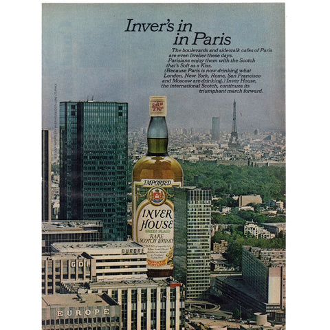 Vintage 1977 Inver House Scotch Print Ad