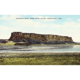 Linen Postcard - Steamboat Rock, Upper Grand Coulee - Washington