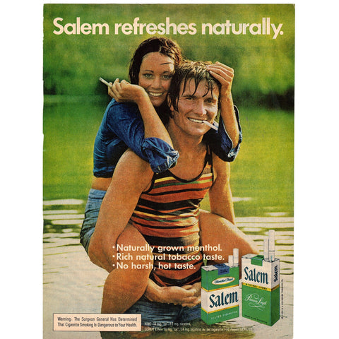 Vintage 1974 Salem Cigarettes Print Ad