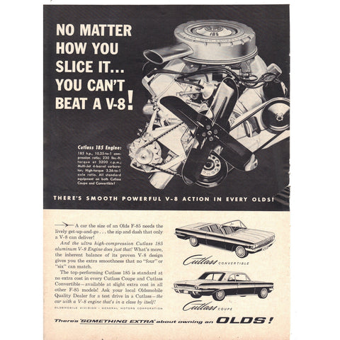 Vintage 1962 Olds Cutlass Print Ad