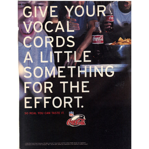 Vintage 1999 Print Ad for Coca-Cola