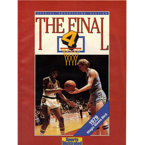 Vintage 1989 Print Ad for NCAA Final 4 - Magic meets Bird and Toyota Celica GT