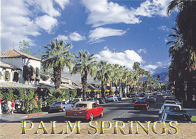 Palm Canyon Drive, Palm Springs California Postcard - Cakcollectibles - 1