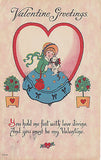 You Must Be My Valentine Postcard - Cakcollectibles - 1