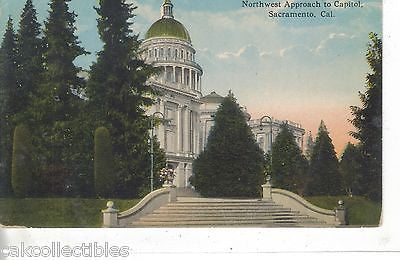 Northwest Approach to Capitol-Sacramento,California - Cakcollectibles