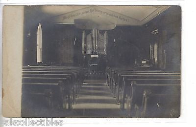 RPPC-Interior,M.E. Church-Mt. Olive,Illinois - Cakcollectibles
