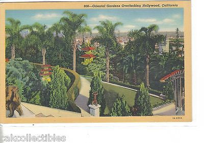 Oriental Gardens Overlooking Hollywood,California - Cakcollectibles