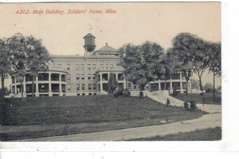 Main Building,Soldier's Home-Minnesota 1914 Post Card - 1