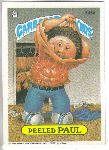 Garbage Pail Kids 1987 #346a Peeled Paul.Buy GPK stickers