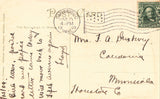 Vintage postcard back.Tremont Temple - Boston,Massachusetts