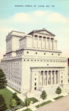 Linen postcard Masonic Temple - St. Louis,Missouri