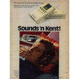 Vintage 1971 Print Ad for J&B Scotch and Kent Cigarettes